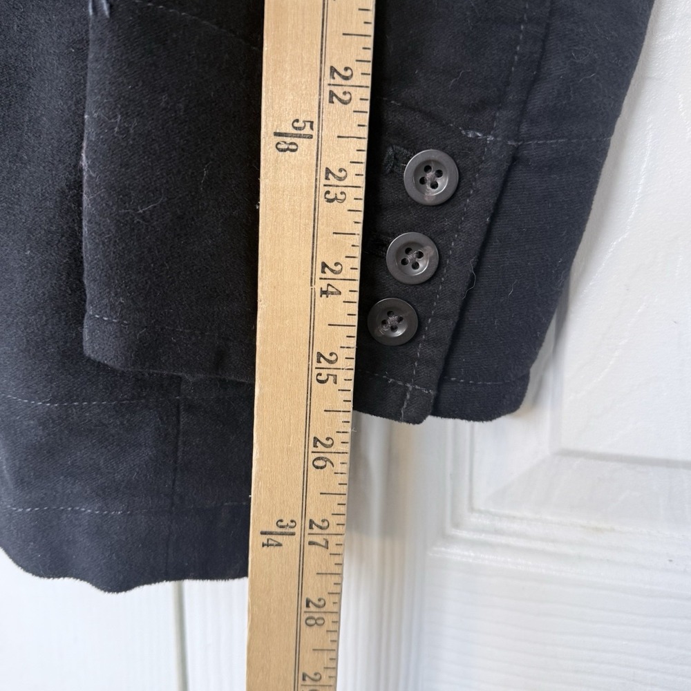 Vintage GAP Men M Black Twill Blazer Jacket 3-Button Sport Coat Fall 2005 Y2K - Picture 7 of 12